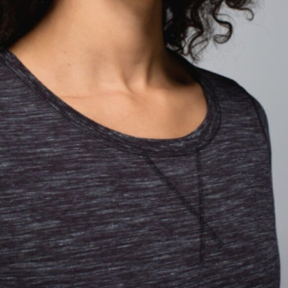 Lululemon Exhalation Pullover Black Heather 4 NWOT - Picture 4 of 16